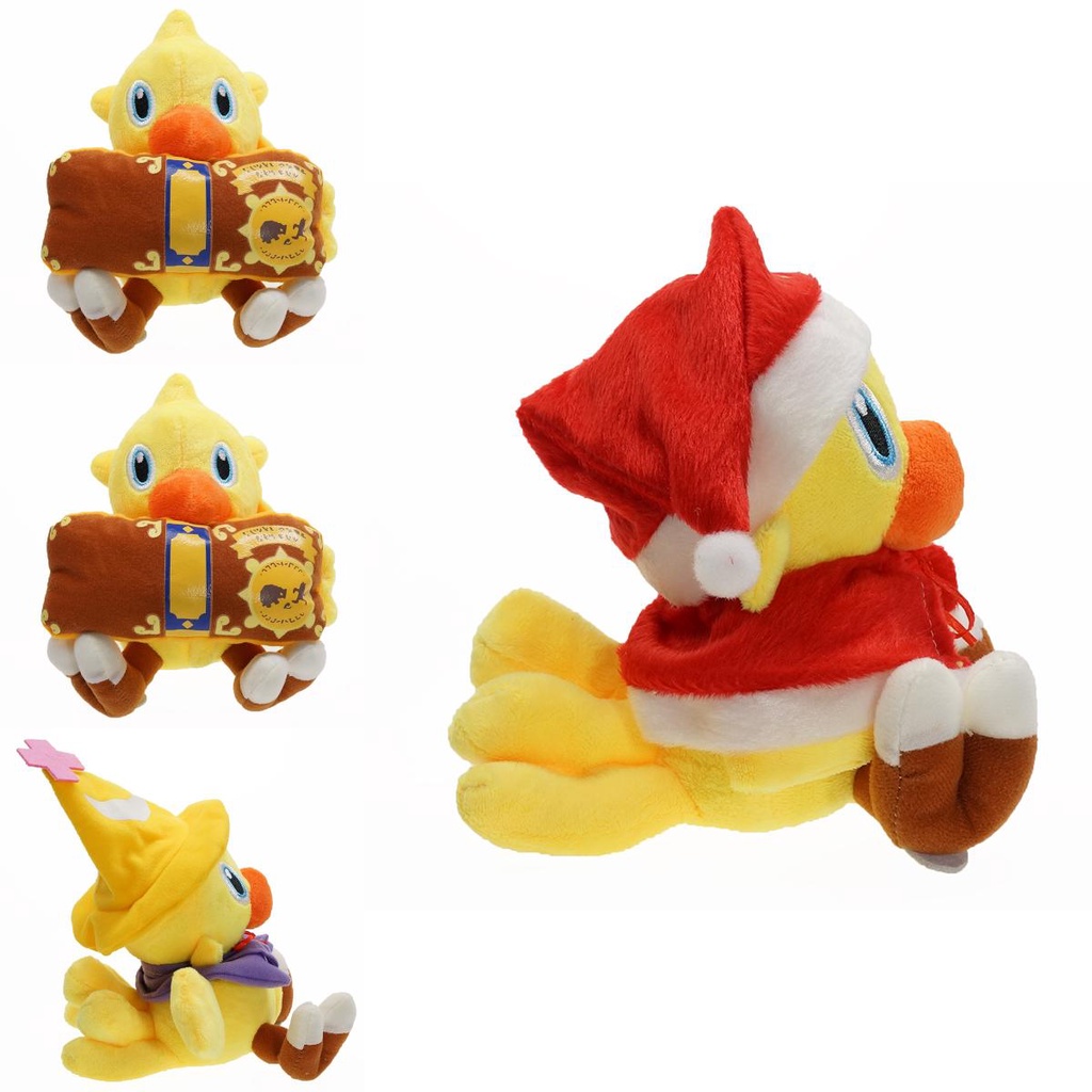 Boneka Topi Natal Mewah Final Fantasy Chocobo Hadiah Xmas Sempurna Untuk Anak-Anak