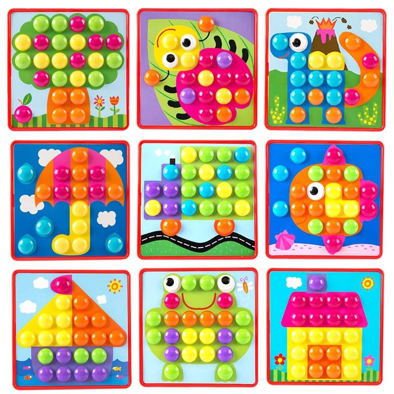 Game Puzzle Kuku Jamur Besar Isi 58pcs, Cocok Untuk Edukasi Paud Dan Bermain Interaktif