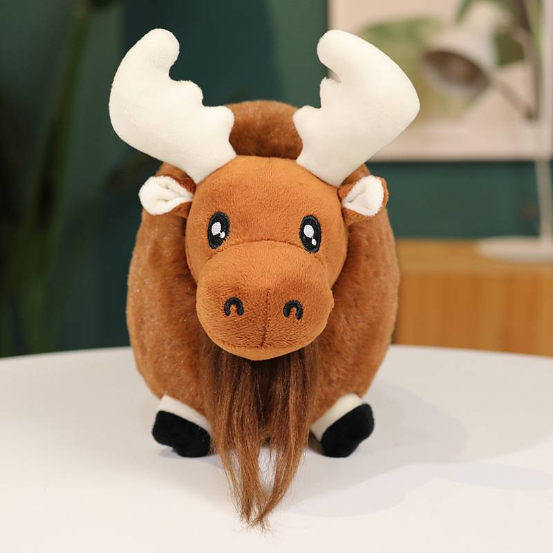 Boneka Stag Natal Bergaya Dan Menyenangkan Untuk Remaja, Plushie Rambut Pendek Dengan No Multi Fungsi