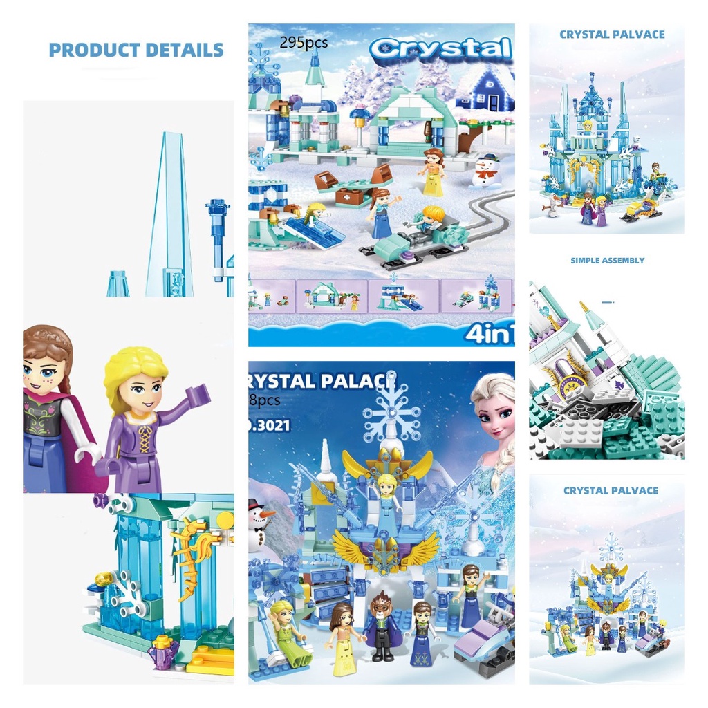 Ice Castle Elsa Puzzle Anak Perempuan