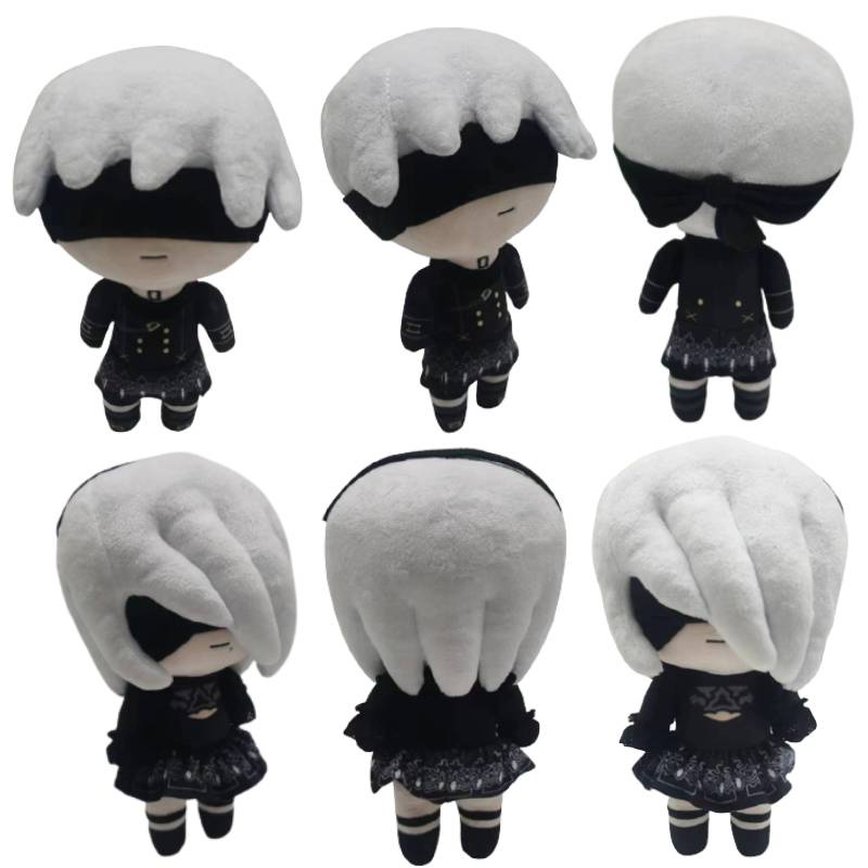 23cm NieR: Automata Game YoRHa No.2 Type B Mainan Mewah YoRHa No.9 Type S Boneka Kartun