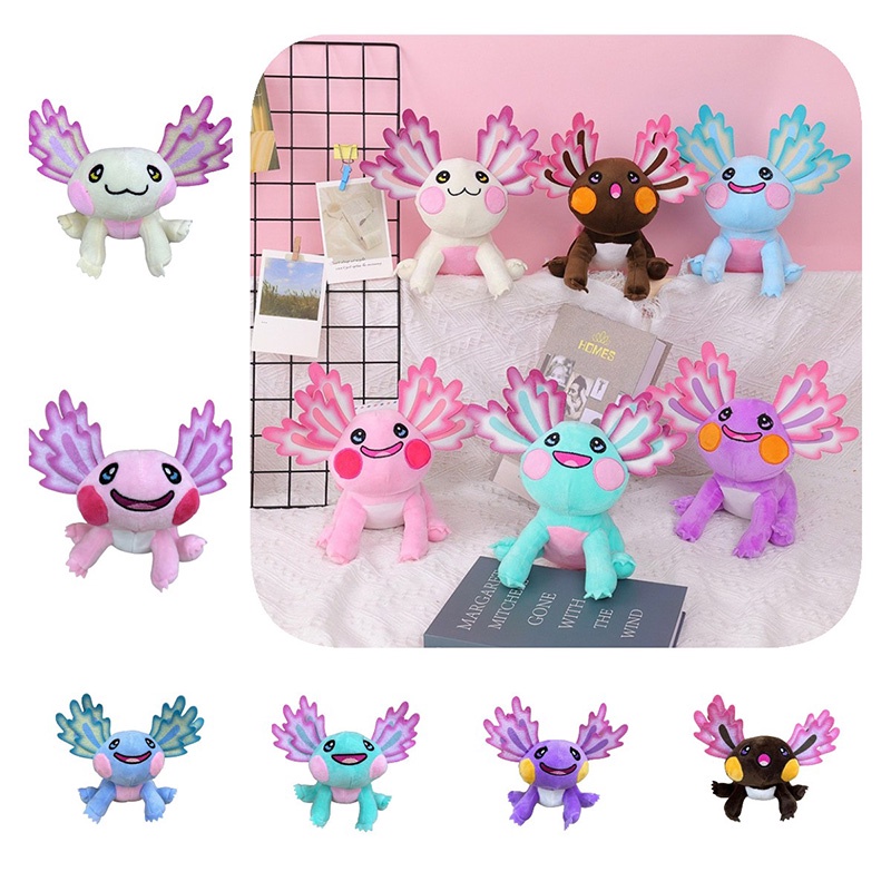 Axolotl Plush Lembut Dan Menggemaskan 6pilihan Warna Cocok Untuk Remaja Dan Dewasa Yang Suka Anime Dan Video Game
