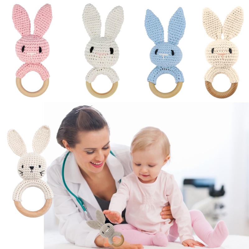 Serta Crochet Bell Rattle Untuk Bayi Desain Hewan Lucu Untuk Perkembangan Sensorik Dan Keterampilan