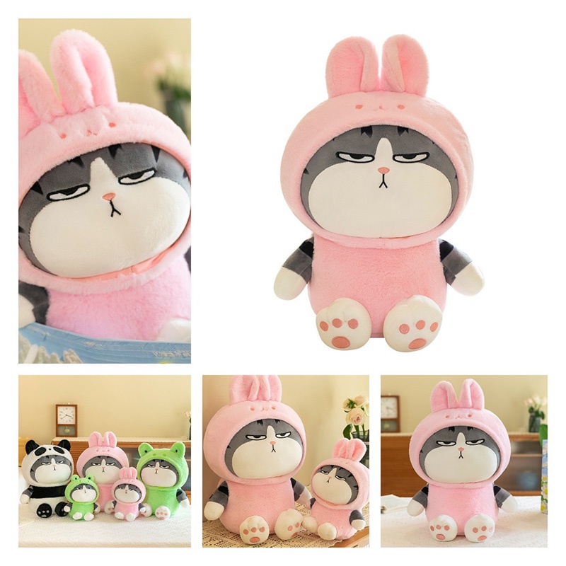 Boneka Mainan Plush Kucing Supremo Lucu Untuk Remaja, Boneka Binatang Katun Pp Lembut