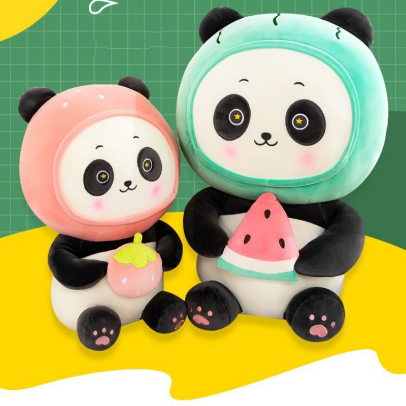 50cm Panda Mainan Mewah Buah Hewan Boneka Boneka Hadiah Ulang Tahun Anak25 /40/50cm