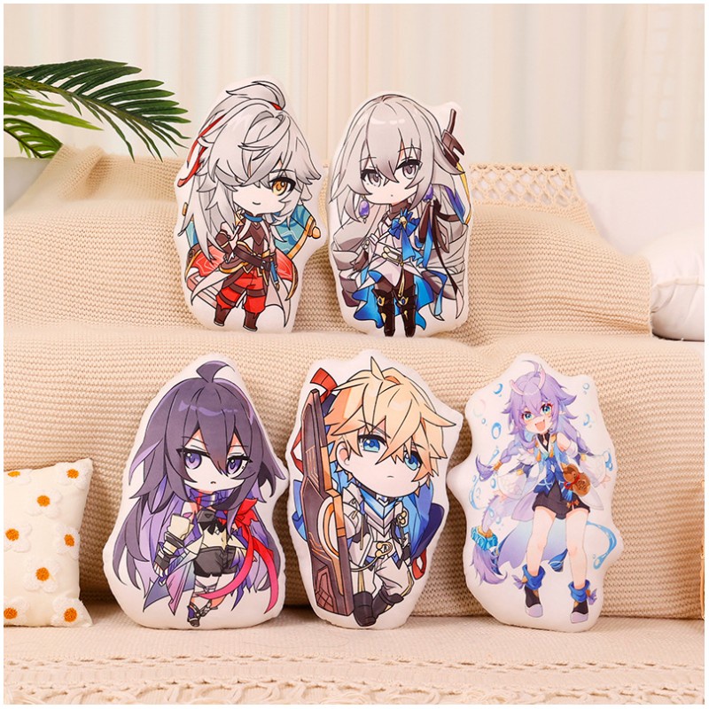 Honkai:star Plush Rail Dolls Throw Pillow Kafka Bronya Seele Stelle Mainan Hadiah