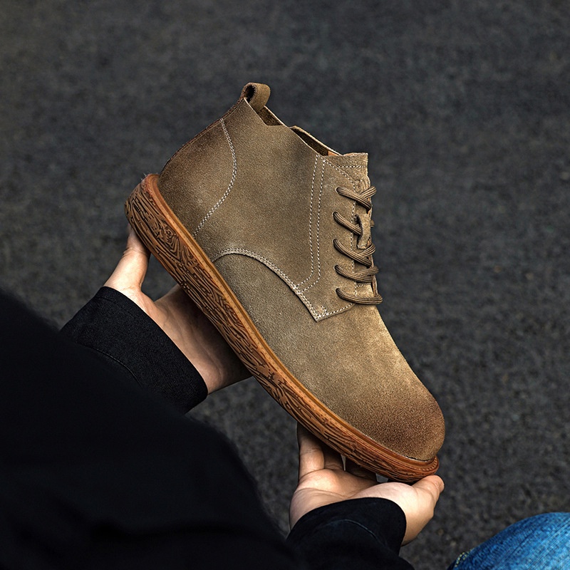 Sepatu Boot Fashion Martin Bisnis Pria Keluaran Martin Boots dari timur laki-laki, sepatu topi sepat