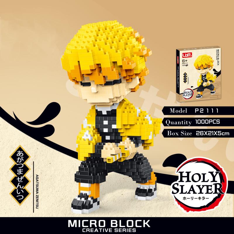 Anime Demon Slayer Kamado Building Block Tanjirou Nezuko Figure Model Mainan