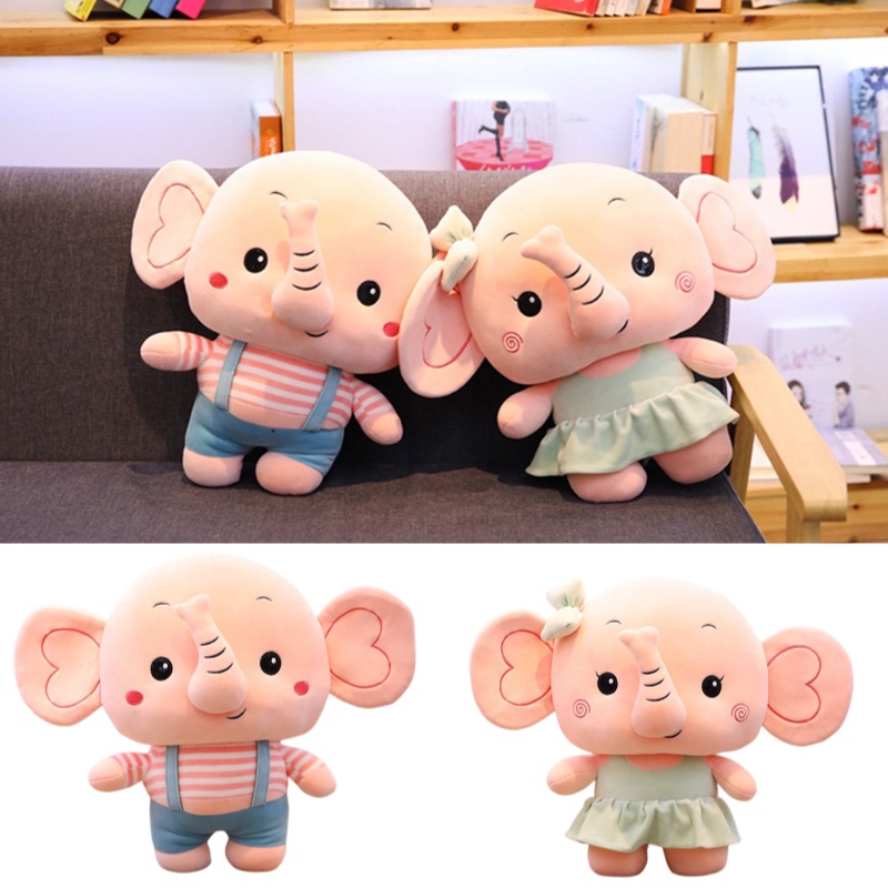 Mainan Couple Gajah Plush- Hadiah Sempurna Untuk Acara Spesial