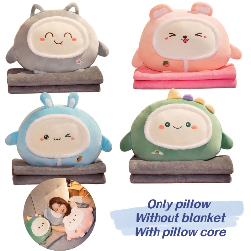 Bantal Plush Kartun Gaya Korea Untuk Tidur Siang Kantor Dan Pemakaian Mobil, Bantal Empuk Dan Nyaman Dengan Isian Katun 40x40x20cm