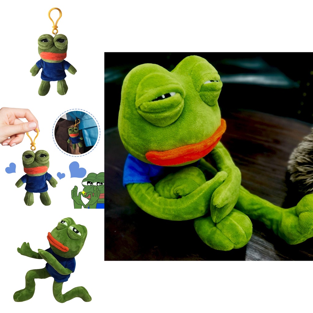 Boneka Mainan Boneka Binatang Pepe The Frog Mewah Nyaman Untuk Semua Usia