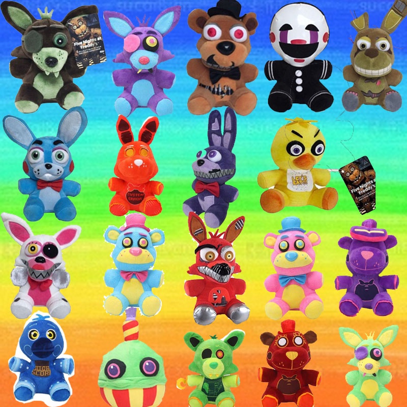 Games Plush Doll Lima Malam Di FNAF Horror Game Freddy Hadiah Mainan Anak