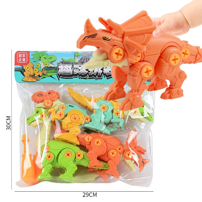 Set Mainan Model Dinosaurus Sekrup Untuk Anak Usia 3-6 Tahun Melancarkan Belajar Dan Kreatifitas Tangan