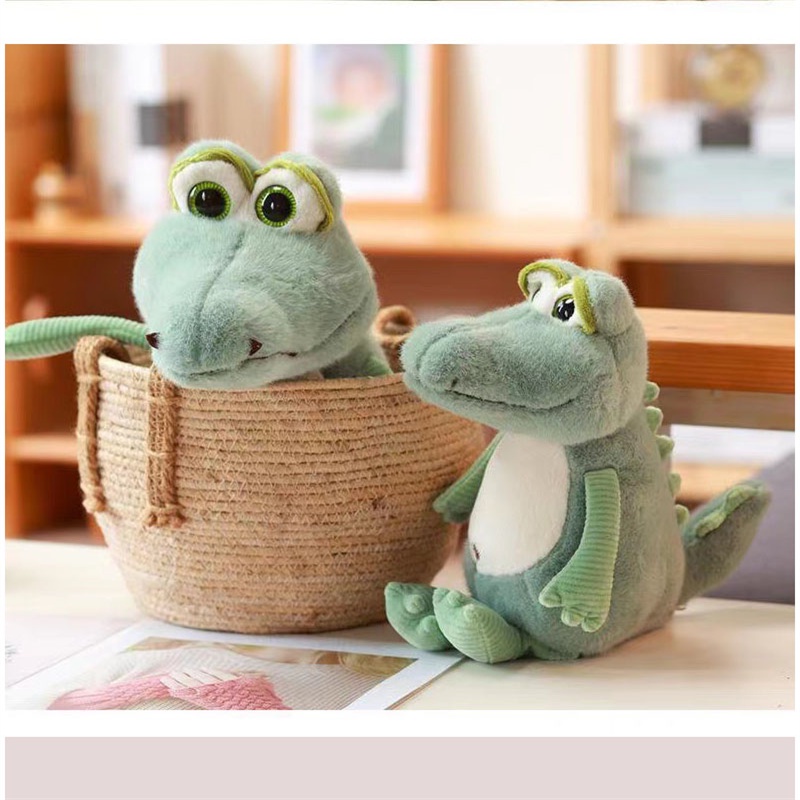 Mainan Crocodile Plush Realistis-looking Buaya Bermata Besar Untuk Kolektor