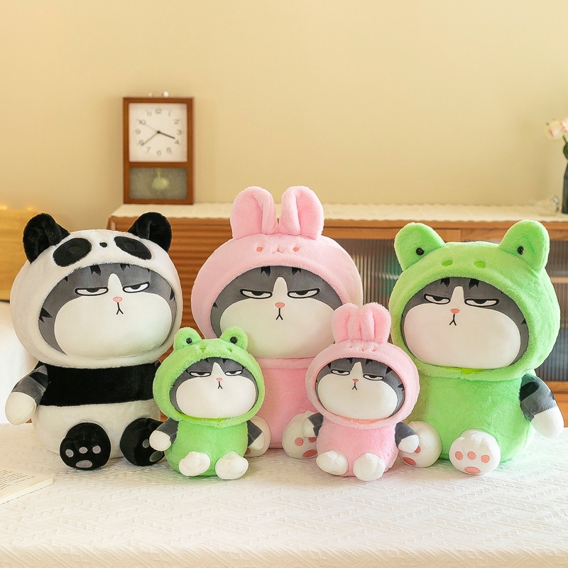 Boneka Mainan Plush Kucing Supremo Lucu Untuk Remaja, Boneka Binatang Katun Pp Lembut