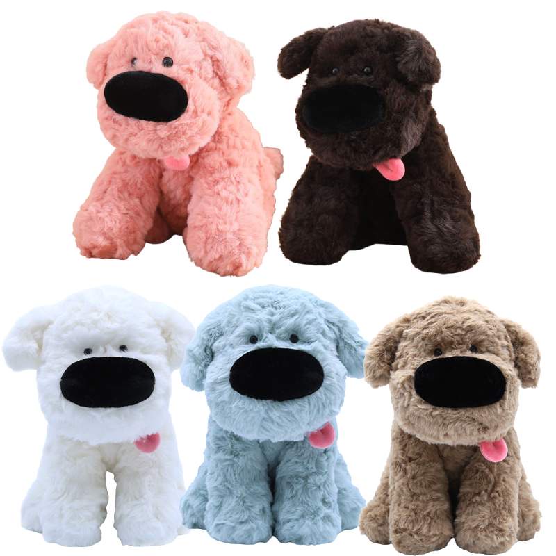 Boneka Bulu Plush Pendek Boneka Hewan Anjing, Tambahan Yang Cocok Untuk Koleksi Mainan Apa Saja