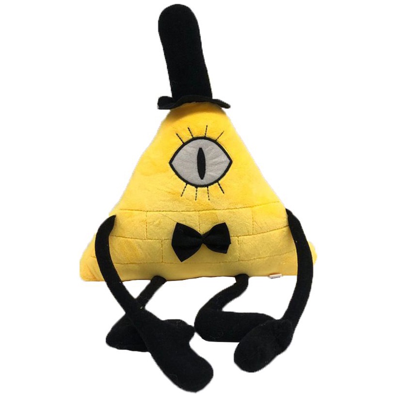 28 cm Gravity Falls Bill Cipher Mainan Mewah Ungu Segitiga Villain Kartun Fans