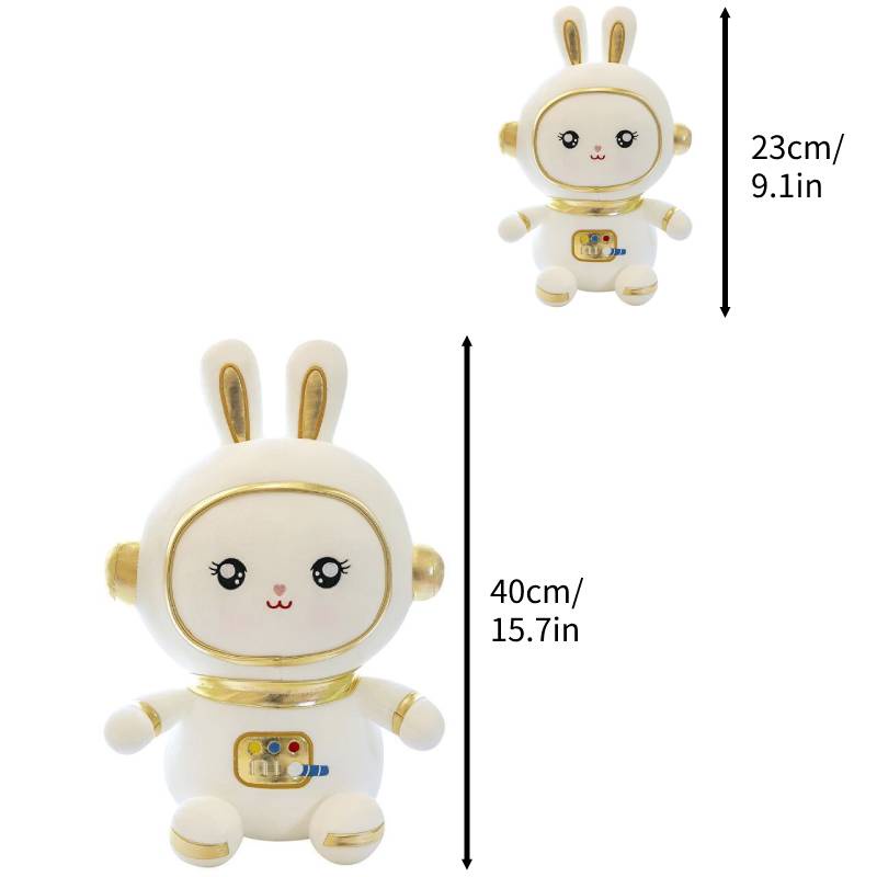 40cm/23cm Space Bunny Plush Toy Fluffy Lembut Huggable Rabbit Cushion Anak Bermain Hadiah