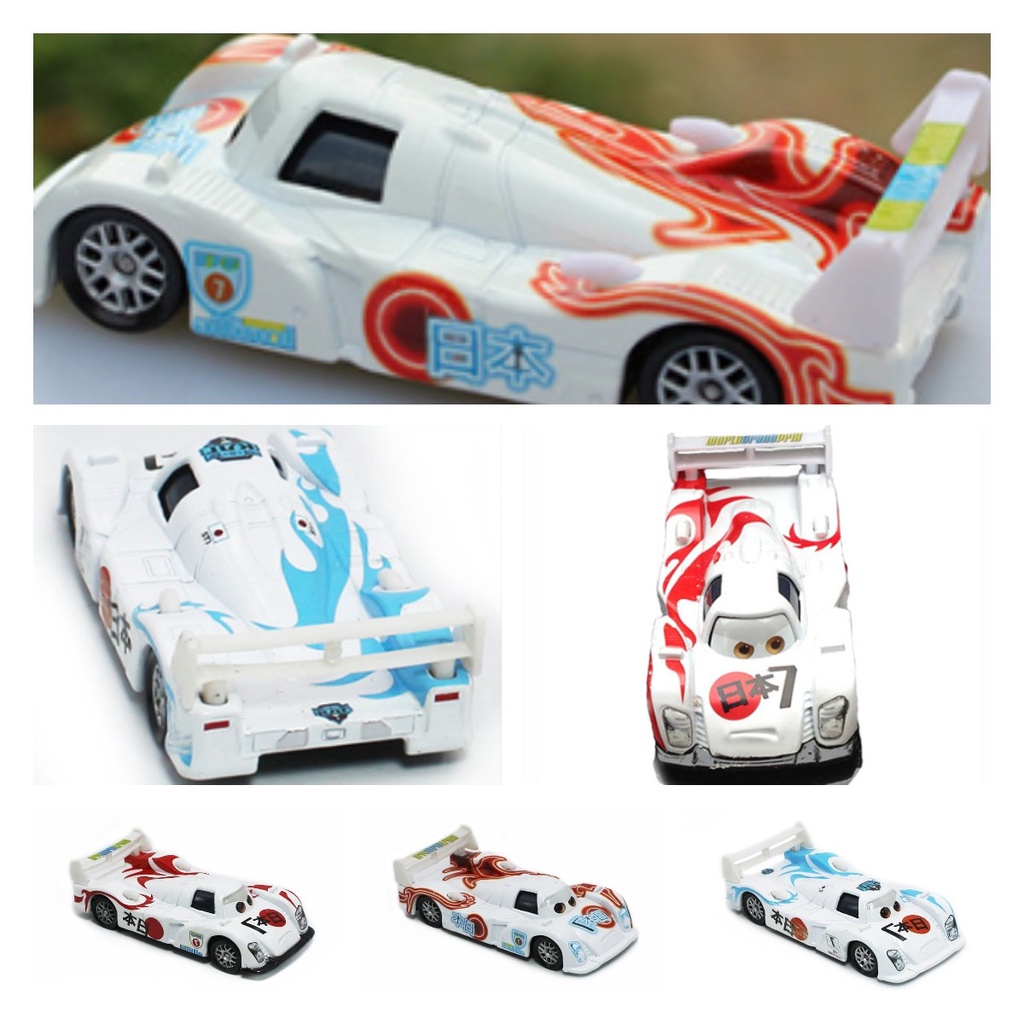 Cars Jepang7 Racers Disney Kartun Alloy Model Mobil Balap Mainan Anak