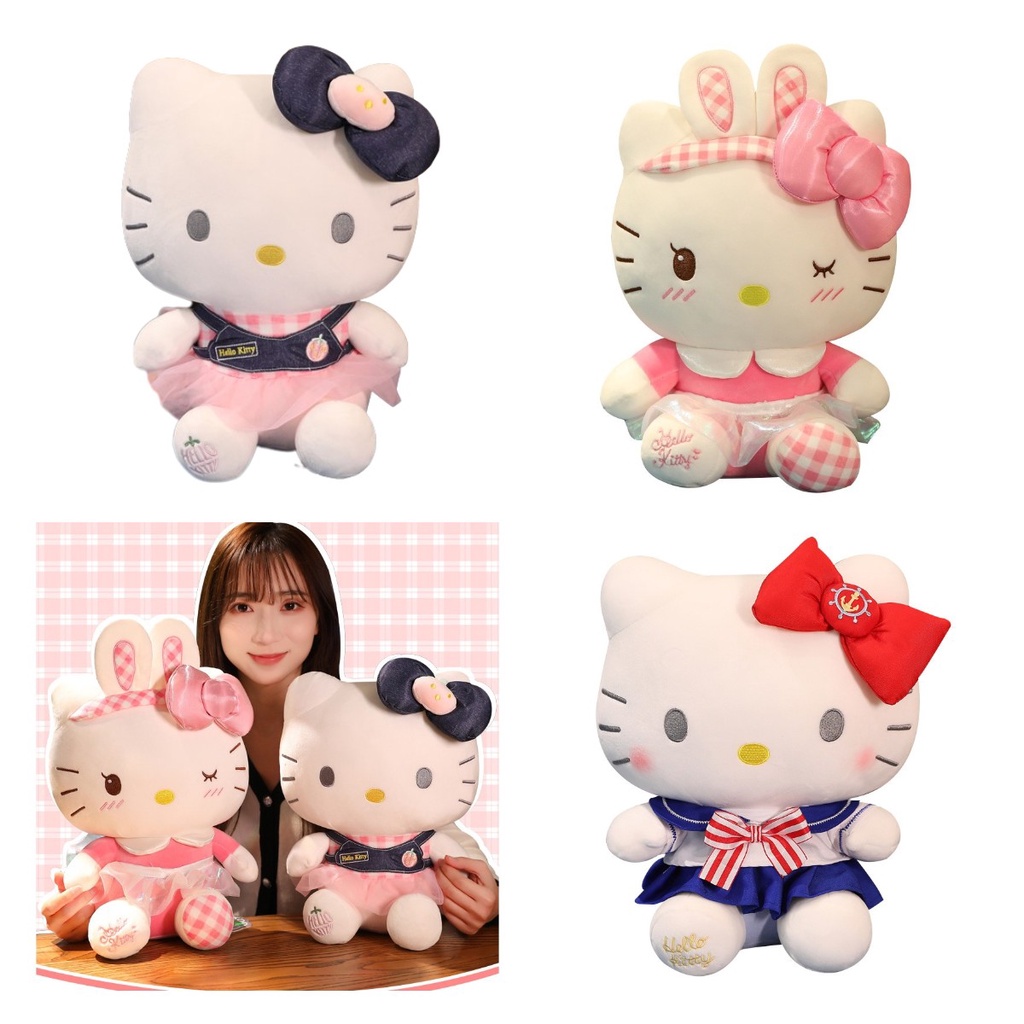 Mainan Mewah Sanrio Kawaii Hello Kitty Cat Untuk Bantal Anak