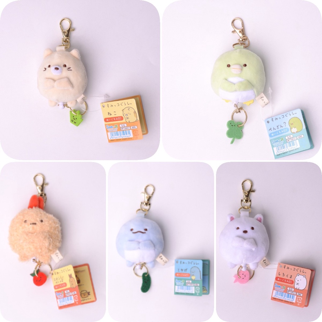 Charm Sumikkogurashi Jepang Animal Stuffed Doll Liontin Kartun Dekorasi