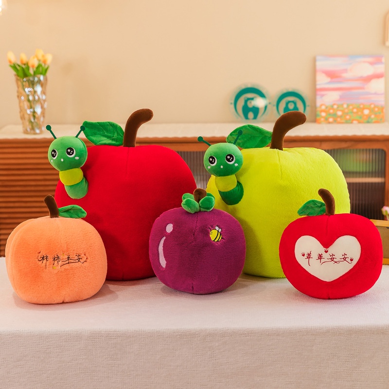 Mainan Boneka Buah Lembut Dan Cuddly Animal Plush Apple, Kesemek, Manggis