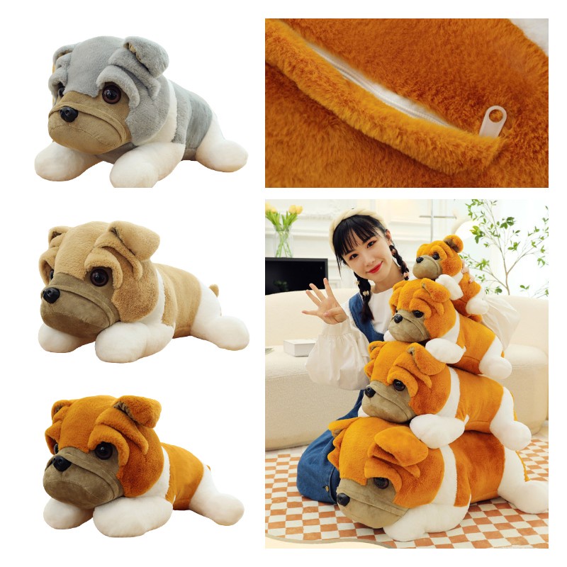 Boneka Hewan Anjing Shar Pei Non Kartun Untuk Pecinta Dan Kolektor Hewan