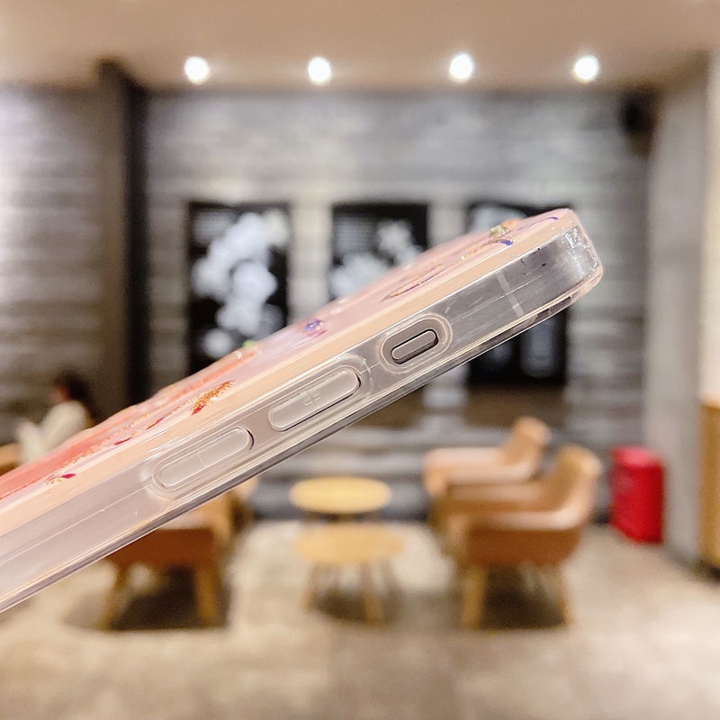 IPHONE Spons Berlian Imitasi Bayi Menjatuhkan Gel Desain Ponsel Case Kompatibel Dengan Iphone12 13 14 11 Pro Max X Xs Max Xr Ffdrc