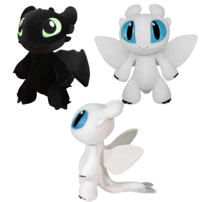 Ahli Kerajinan Malam Fury Dan Light Fury Plushies Ideal Untuk Fans Cara Melatih Naga Anda