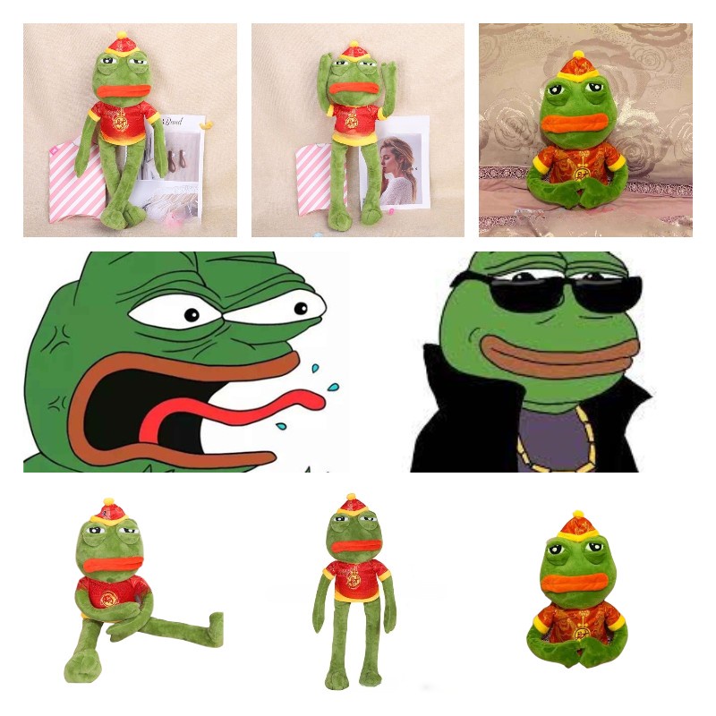 Ekspresikan Emosimu Dengan Katak Sedih Kami Plushie Pepe Kodok