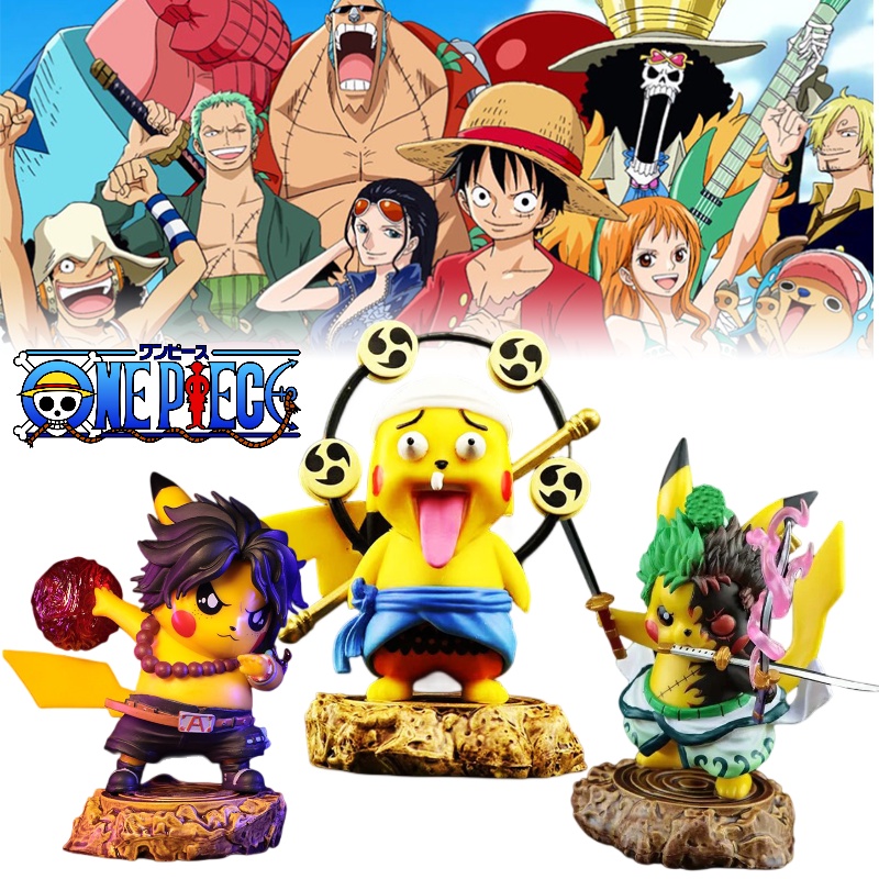 Ide Hadiah Bertema Anime One Piece Cosplay Pikachu Mainan