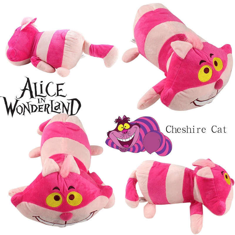 Cheshire Cat Soft Toy Inspired By Alice's Adventure In Wonderland Panjang 43cm Ideal Untuk Anak-Anak