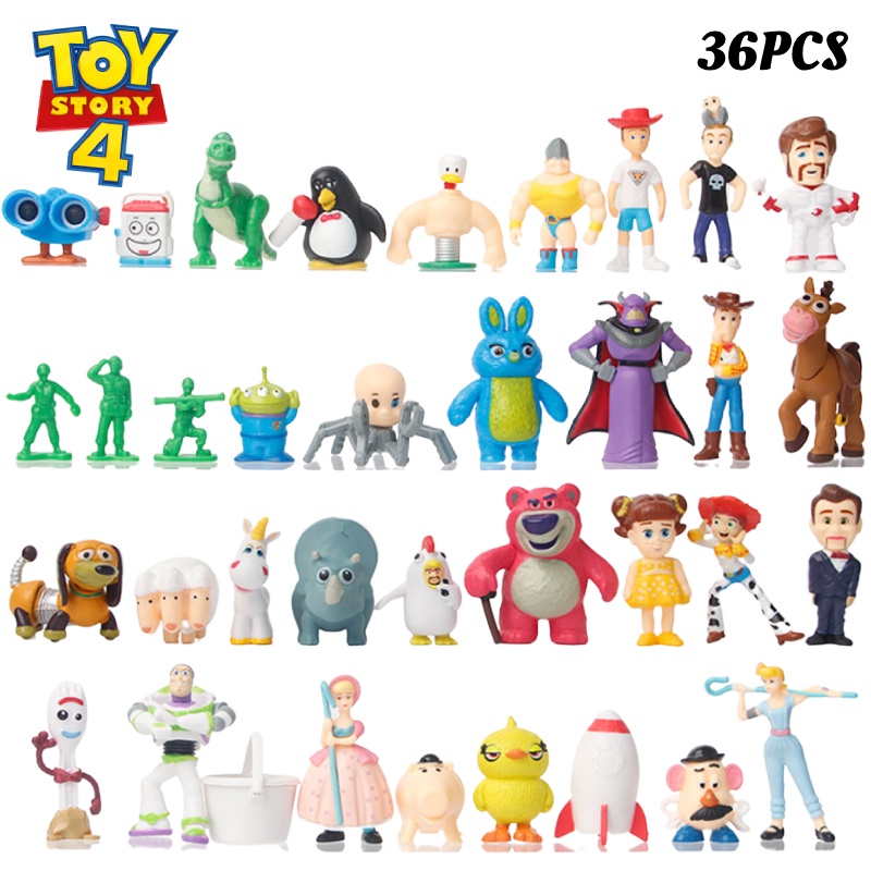 Pvc Mini Figure Set Toy Story 4karakter Woody, Buzz Lightyear, Dan Lainnya!