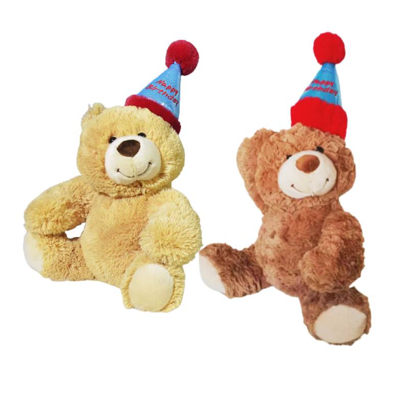 28 cm Lucu Ulang Tahun Teddy Bear Boneka Mewah Beruang Bunga Boneka Mainan Anak Kids Gift 28 cm