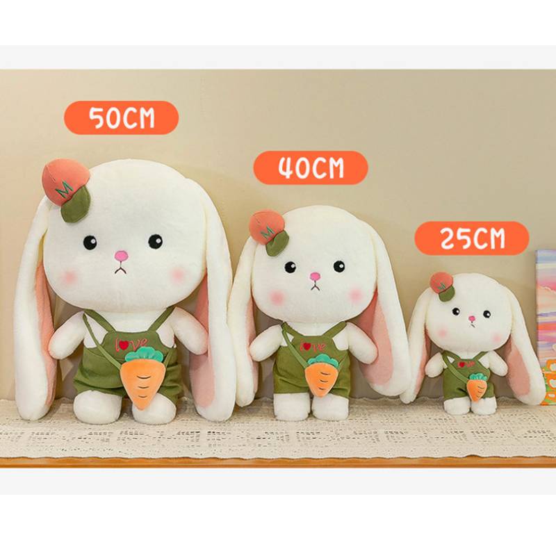 Cute Carrot Bunny Plush Toy Rabbit Boneka Boneka Bantal Cushion Anak Kids Hadiah