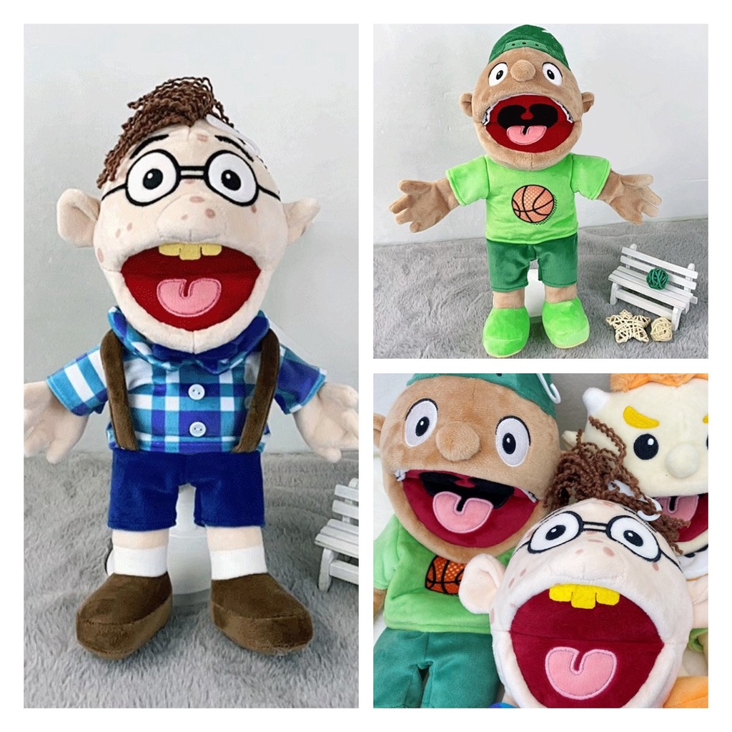 40 cm Jeffy Tangan Wayang Cowok Joseph Cody Lembut Mewah Mainan Boneka Mulut Yang Dapat Dilepas Anak Hadiah