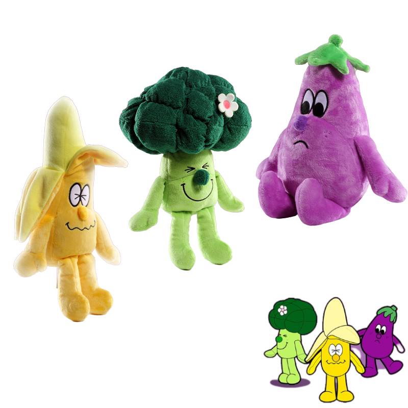 Jellycat Sayur Mainan Mewah Brokoli Pisang Terong Tanaman Boneka Boneka Hadiah