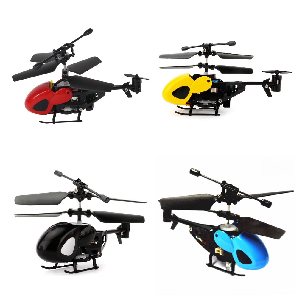 Mainan Helikopter Remote Control Infrared Mini Satu Kunci Model Pesawat Terbang Hadiah