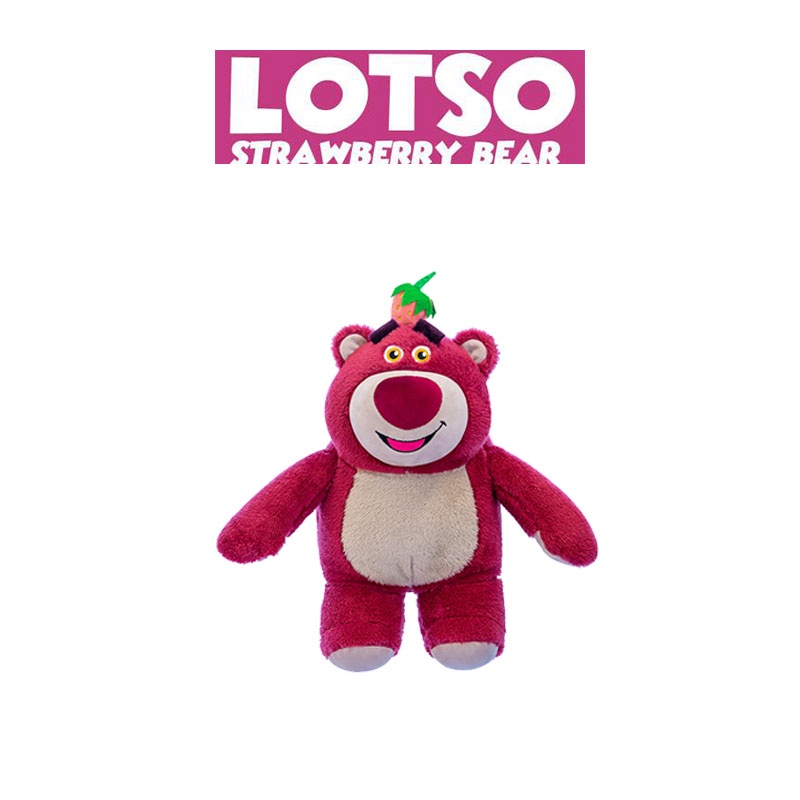 Bantal Mainan Plush Beruang Lucu Strawberry Untuk Hadiah Ulang Tahun Anak Dan Dekorasi Rumah/Kantor Bahan Katun Isi PP