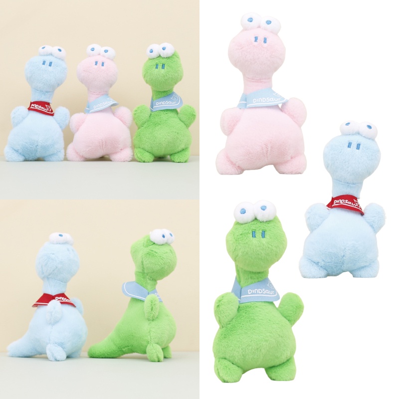 Ornamen Plush Dinosaurus Lembut Aksesori Gantungan Kunci Grosir Untuk Anak