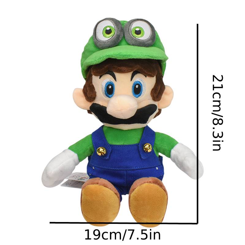 21 cm Game Super Mario Hijau Luigi Duduk Mainan Mewah Boneka Boneka Anak Kids Hadiah Decor