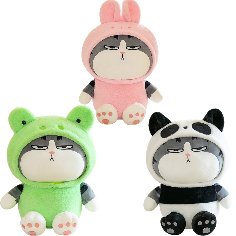 Boneka Mainan Plush Kucing Supremo Lucu Untuk Remaja, Boneka Binatang Katun Pp Lembut