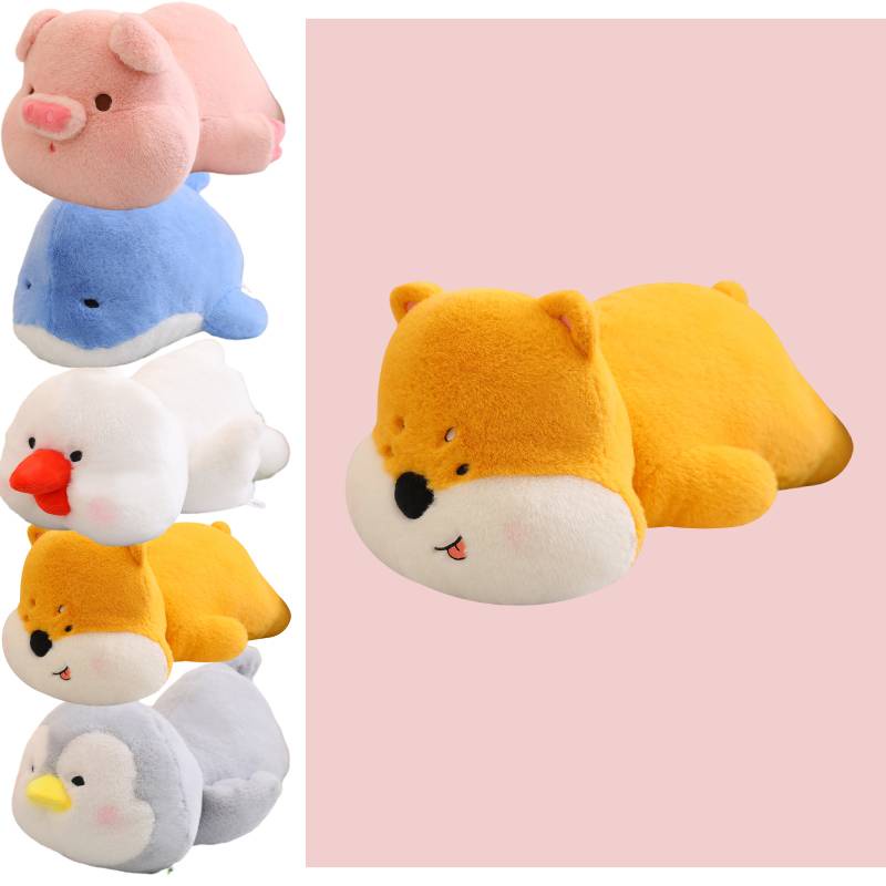 Mainan Plushie Penghangat Hati, Pinguin, Corgi, Babi, Ayam, Dan Lumba Hadiah Yang Sempurna Untuk Anak