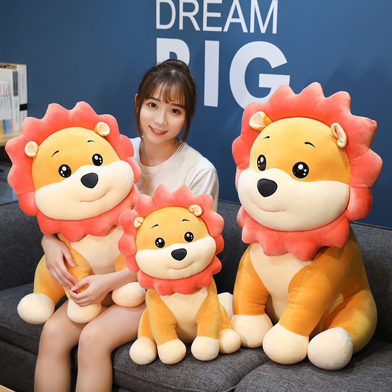 Huggable Soft and Simba Lion Plush, Bahan Velvet Stretch Empat Arah, Cocok Untuk Karakter Hewan) Lovers