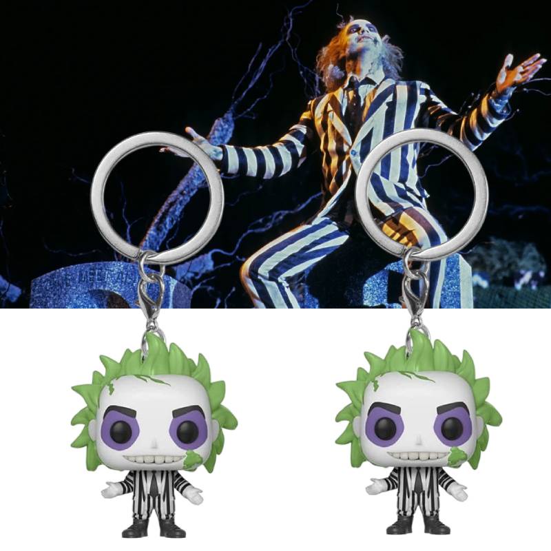 Funko Beetlejuice Vinyl Figure Keychain Cocok Untuk Pecinta Film Dan Kolektor