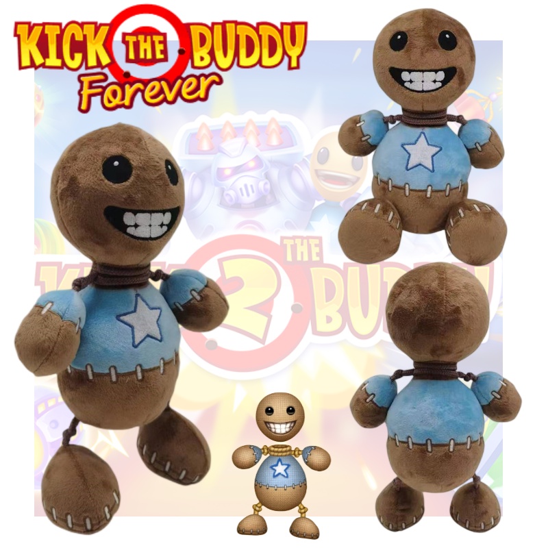 Wayang Man Game Buddy Kristal Mewah Bulu Halus Coklat Tinggi 30cm Bahan Katun Pp Import