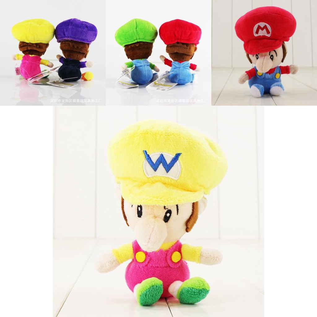 Super Bros Mario Run Baby Mario &amp; Luigi Mainan Mewah Boneka Boneka 6.7&quot; Hadiah Boneka