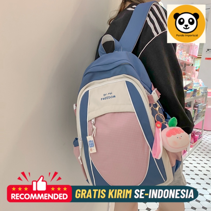 Tas Ransel Wanita Premium 2023 Tas belakang murid SMA dan SMA baru untuk wanita dengan kapasitas bes