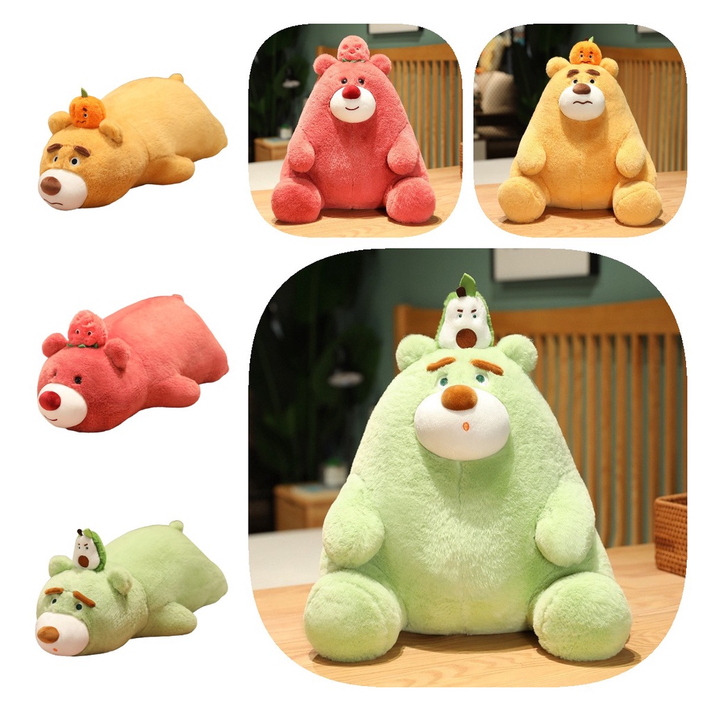 Buah Beruang Mainan Mewah Boneka Lempar Bantal Kreatif Boneka Hewan Bantal Hadiah