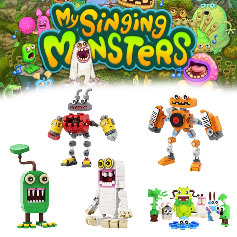 My Singing Monsters Building Blocks Mainan Puzzle Partikel Kecil Game Interaktif